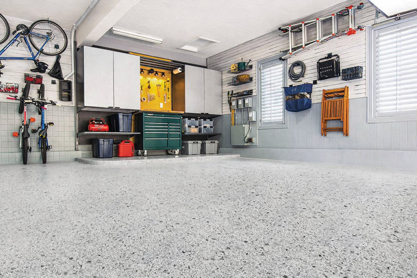 Garage floor concrete